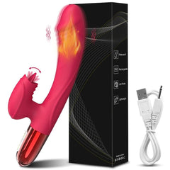 Tongue Licking Dildo Vibrator