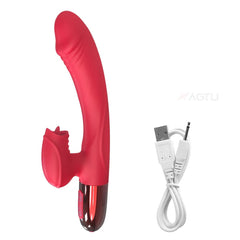 Tongue Licking Dildo Vibrator