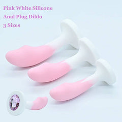 Silicone Anal Plug Set – Crystal Base Anal Trainer in 3 Sizes