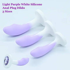 Silicone Anal Plug Set – Crystal Base Anal Trainer in 3 Sizes