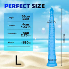 22-Inch Long Tentacle Anal Plug – Huge Liquid Silicone Butt Plug with Suction Cup