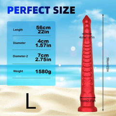 22-Inch Long Tentacle Anal Plug – Huge Liquid Silicone Butt Plug with Suction Cup