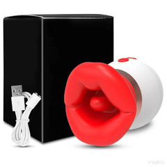 3-in-1 Rose Vibrator: Tongue Sucking & Licking Clitoris, Nipple Stimulator for Women & Couples