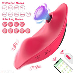 APP Bluetooth Wearable Sucking Vibrator