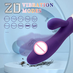 Beginner-Friendly Rabbit Vibrator – Powerful G-Spot, Clitoral, & Nipple Stimulator