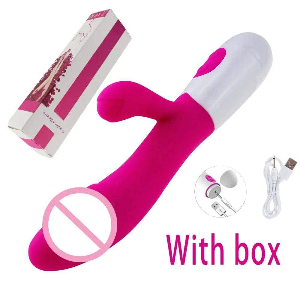 Beginner-Friendly Rabbit Vibrator – Powerful G-Spot, Clitoral, & Nipple Stimulator