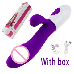 Beginner-Friendly Rabbit Vibrator – Powerful G-Spot, Clitoral, & Nipple Stimulator