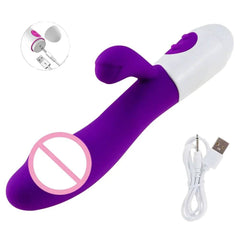 Beginner-Friendly Rabbit Vibrator – Powerful G-Spot, Clitoral, & Nipple Stimulator