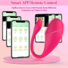 Bluetooth APP Control Vibrator Powerful  G Spot Vibrating Vaginal Ball Wearable Stimulator Erotic Egg Adult Sex Toys for Women