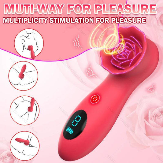 Clitoral Vibrator: Vacuum Sucking and Licking Tongue Sex Toy for Women, Nipple and Vagina Stimulator - Female Masturbation