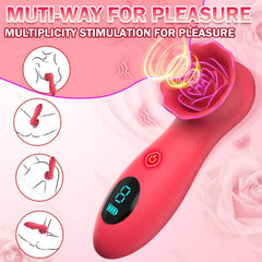 Clitoral Vibrator: Vacuum Sucking and Licking Tongue Sex Toy for Women, Nipple and Vagina Stimulator - Female Masturbation