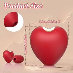 Heart-Shaped Sucking Vibrator – Clitoral & Nipple Stimulator for Women