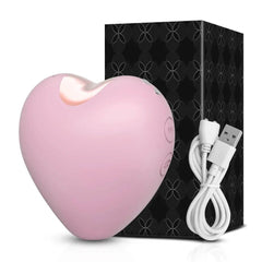 Heart-Shaped Sucking Vibrator – Clitoral & Nipple Stimulator for Women