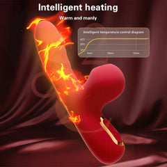 Heating G-Spot Vibrator with Clit Sucking