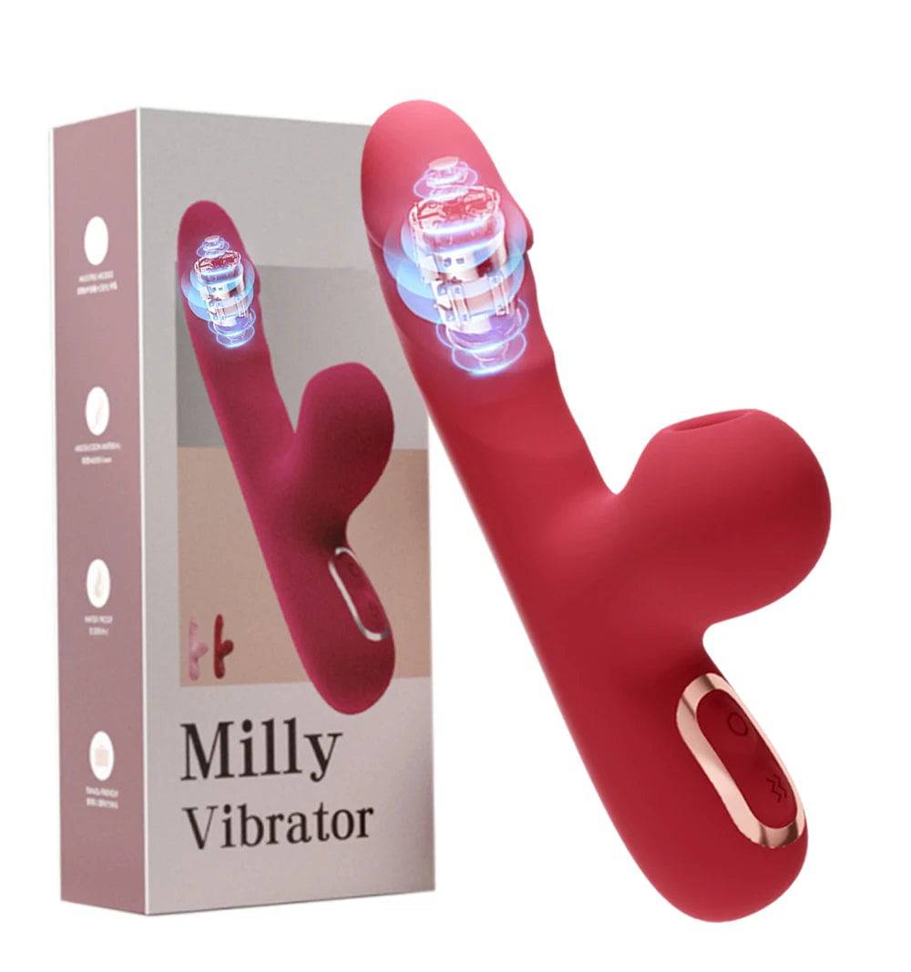 Heating G-Spot Vibrator with Clit Sucking