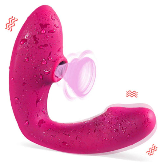 Sucking & Dual Dildo G-Spot Vibrator