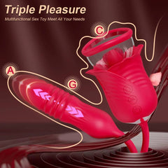 Tongue-Licking Vibrator & Breast Massager – Nipple and Vaginal Stimulator for Women