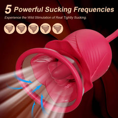 Tongue-Licking Vibrator & Breast Massager – Nipple and Vaginal Stimulator for Women