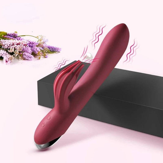 USB Rechargeable 10-Speed Rabbit Vibrator: Powerful Dildo for Women, Clitoris Stimulation and G-Spot Massager - Adult Sex Toy