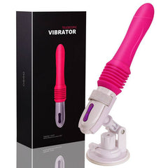 Rechargeable Automatic Thrusting and Remote-Controlled Suction Cup Dildo for Women