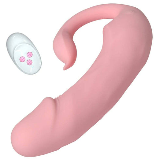 Wireless Remote-Controlled Dildo Vibrator