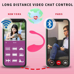 Smartphone-Controlled Vibrator: Bluetooth App Vibrator for Women, Long-Distance Sex Toy Dildo