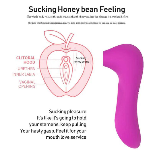 Sucking Vibrator for Women: Vacuum Clitoris Stimulator, G-Spot and Nipple Sucker - Female Sex Toy