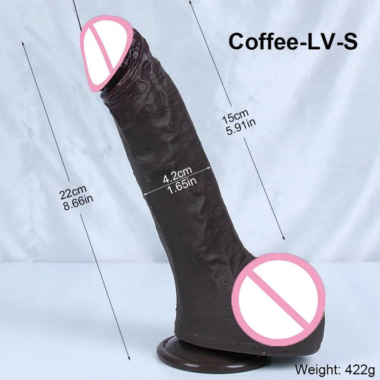 7cm Diam Huge Long Dick Realistic Dildo Soft Penis Suction Cup Anal Sex Toys For Woman Vagina Massager G Spot Masturbation Cock