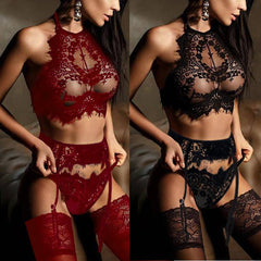 Sexy Suspender Three-Piece Set