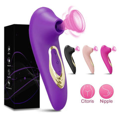 Clitoris Sucking Vibrator for Women: Clit and Nipple Stimulator, Massager, Oral Vacuum Vibrating Sex Toy - Adult Goods