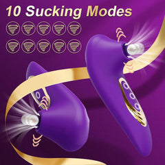 Clitoris Sucking Vibrator for Women: Clit and Nipple Stimulator, Massager, Oral Vacuum Vibrating Sex Toy - Adult Goods