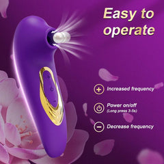 Clitoris Sucking Vibrator for Women: Clit and Nipple Stimulator, Massager, Oral Vacuum Vibrating Sex Toy - Adult Goods