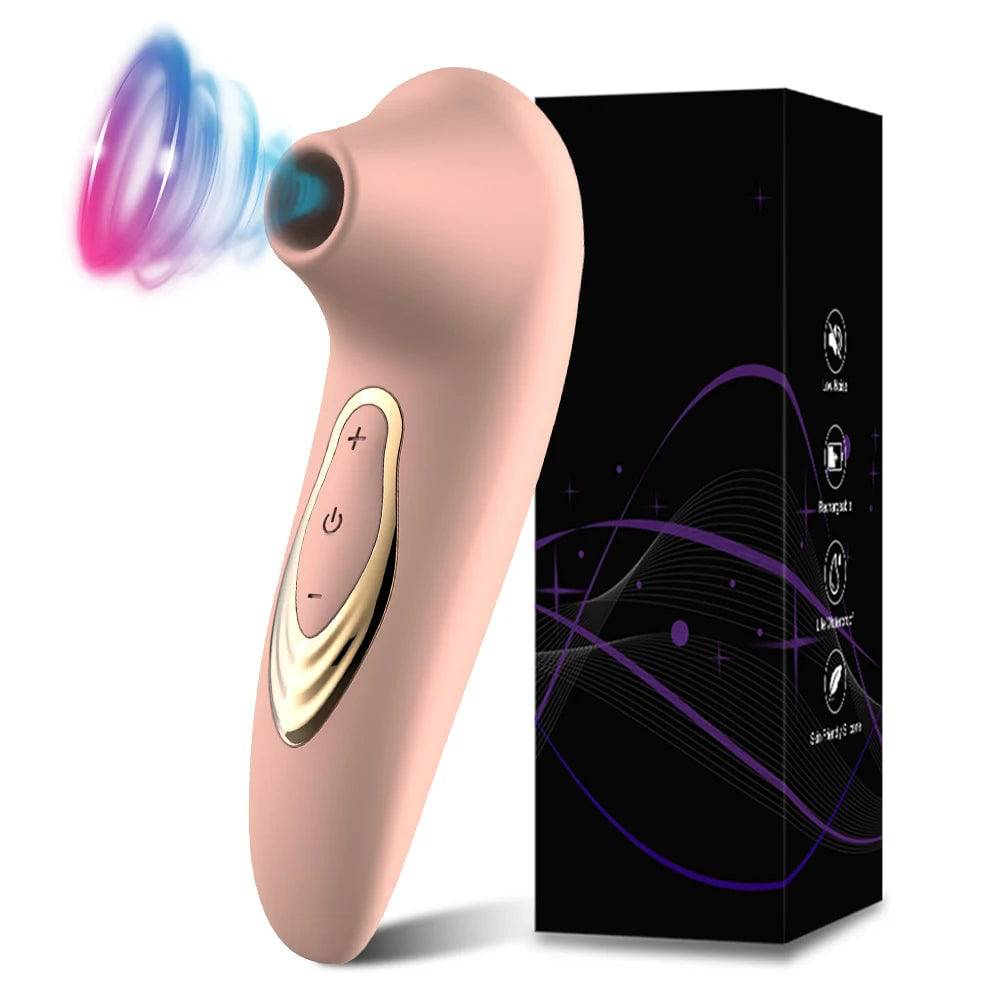 Clitoris Sucking Vibrator for Women: Clit and Nipple Stimulator, Massager, Oral Vacuum Vibrating Sex Toy - Adult Goods