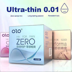 0.01mm Ultra-Thin Natural Latex Condoms