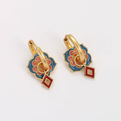 Chinese-style earrings with a luxurious and sophisticated vibe