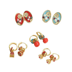 Chinese-style earrings with a luxurious and sophisticated vibe