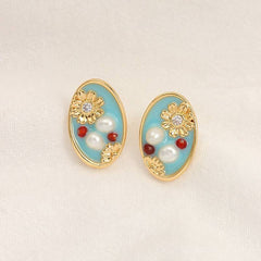 Chinese-style earrings with a luxurious and sophisticated vibe