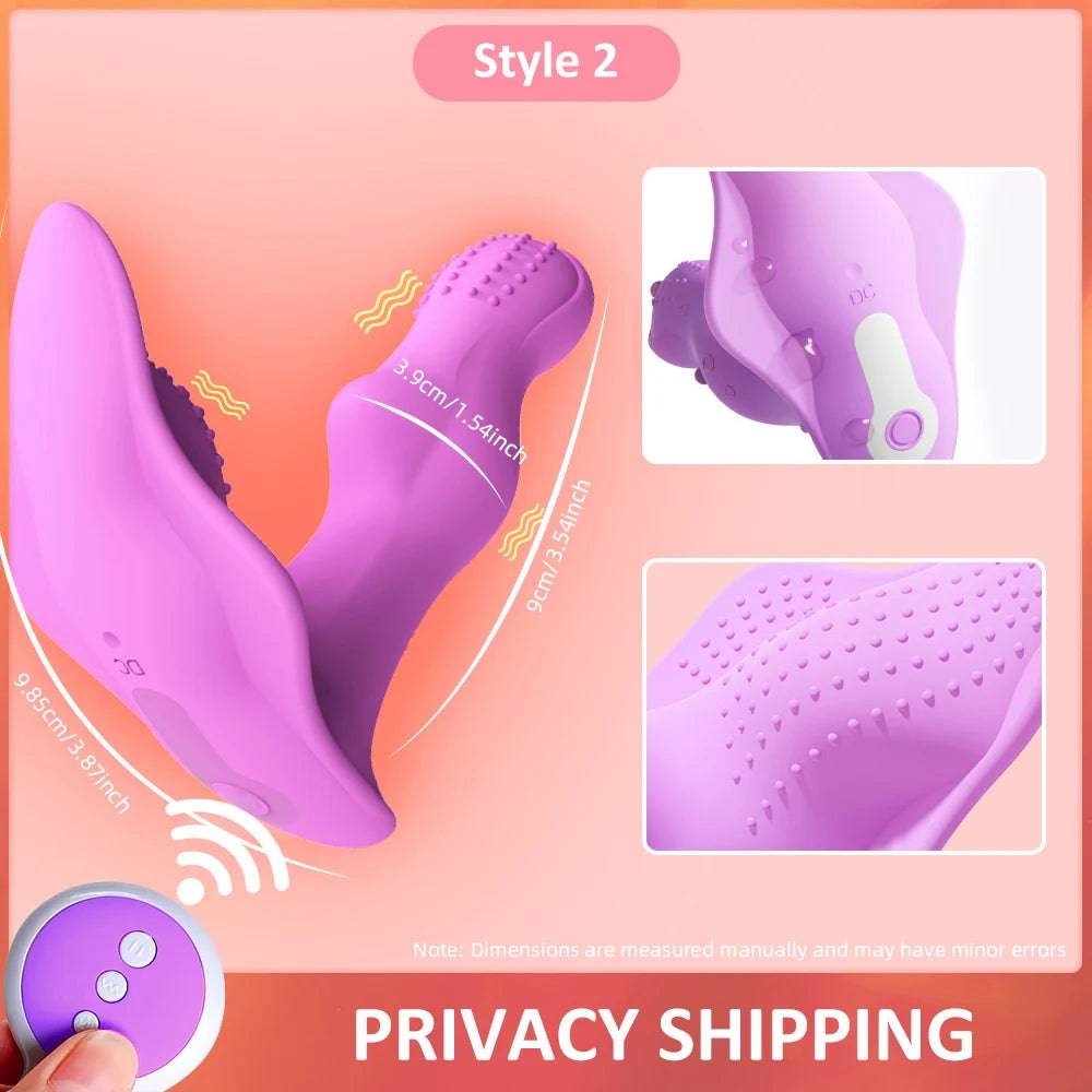 Remote-Controlled Panty Dildo Vibrator – Clitoral & Vaginal Stimulator for Women