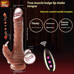 Fully Automatic Heated and Expandable Realistic Dildo