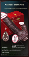 Fully Automatic Heated and Expandable Realistic Dildo