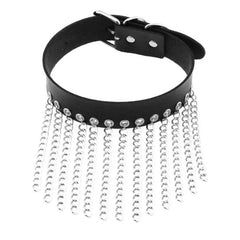 Harajuku Punk Rock Rivet Goth Choker | PU Leather Collar with Heart, Cross & Spikes | Hip Hop Bondage Jewelry for Women