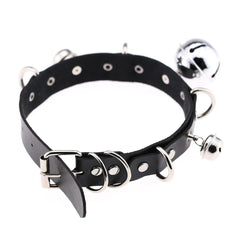 Harajuku Punk Rock Rivet Goth Choker | PU Leather Collar with Heart, Cross & Spikes | Hip Hop Bondage Jewelry for Women