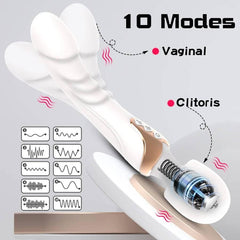 Powerful Wand Vibrator for Women: 10 Modes, Clitoris Stimulator, G-spot Massager - Adult Sex Toy - Passion Pulse Adult