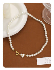 Queen's Heart Exquisite Pearl Necklace