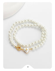 Queen's Heart Exquisite Pearl Necklace