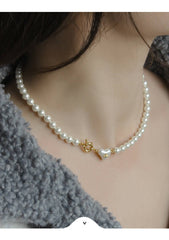 Queen's Heart Exquisite Pearl Necklace