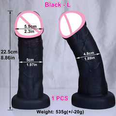 Huge Soft Realistic Dildo with Suction Cup - Double-Layer Design