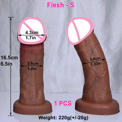 Huge Soft Realistic Dildo with Suction Cup - Double-Layer Design