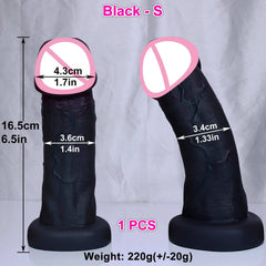 Huge Soft Realistic Dildo with Suction Cup - Double-Layer Design