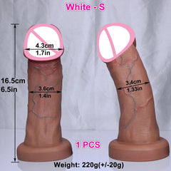 Huge Soft Realistic Dildo with Suction Cup - Double-Layer Design